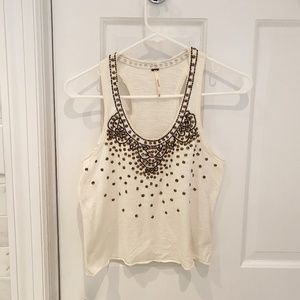 Free People studded tank top